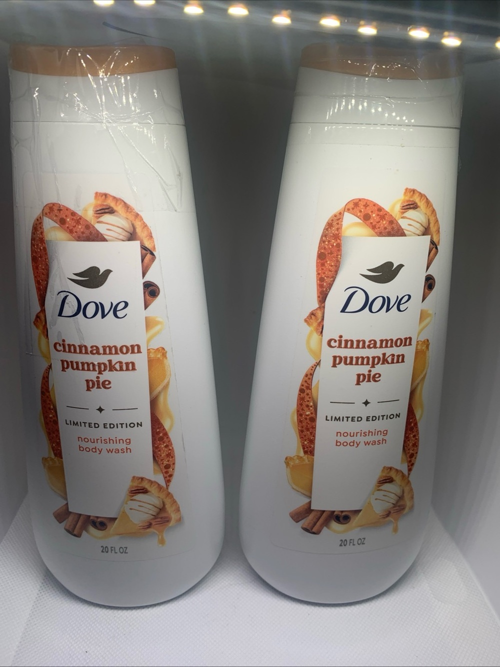 Dove Cinnamon Pumpkin Pie Nourishing Body Wash - Set of 2. New